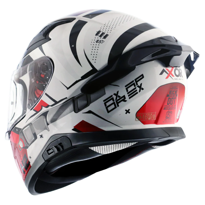 Axor Apex Full Face Helmet - Hex-2 Black Red Gloss £124.99