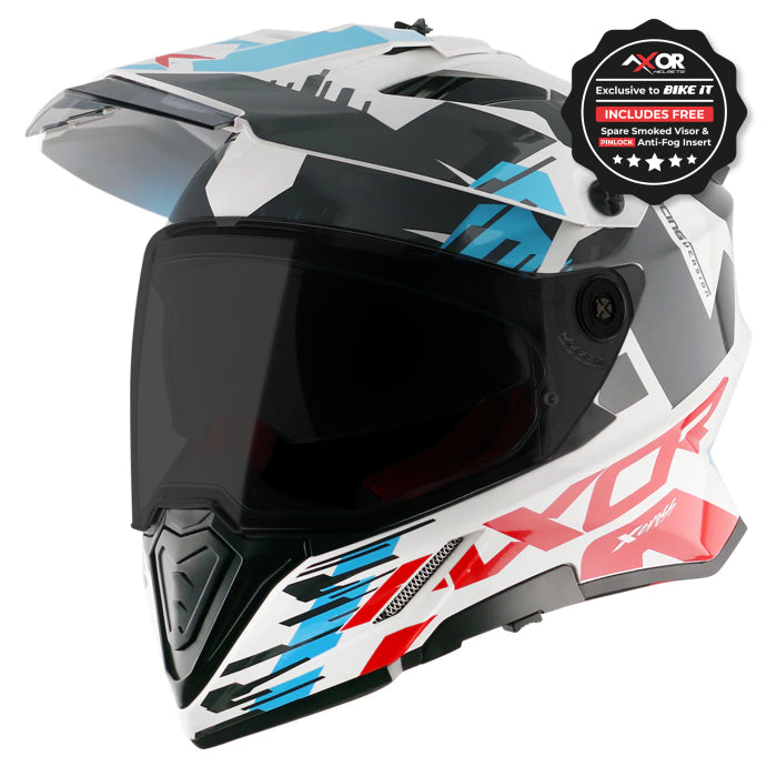 Axor X-Cross Adventure Helmet - White/Red Gloss £139.99