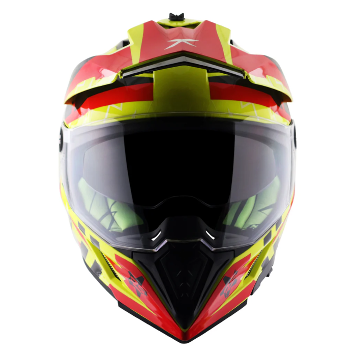 Axor X-Cross Adventure Helmet - Flash Neon Yellow/Red Gloss £139.99