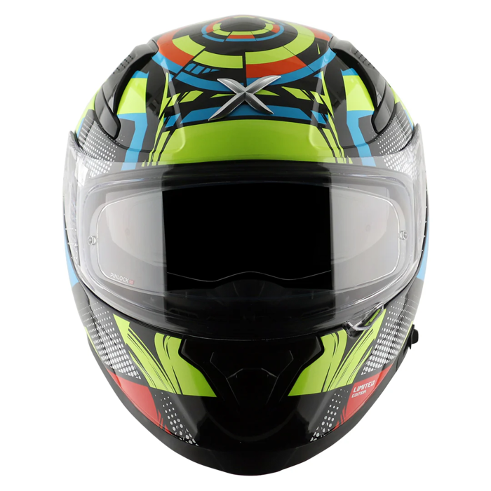 Axor Apex Full Face Helmet - Hex-2 Vivid Black Neon Yellow Gloss £124.99