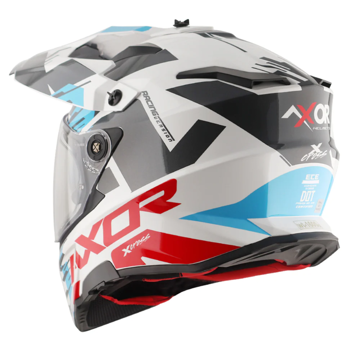 Axor X-Cross Adventure Helmet - White/Red Gloss £139.99