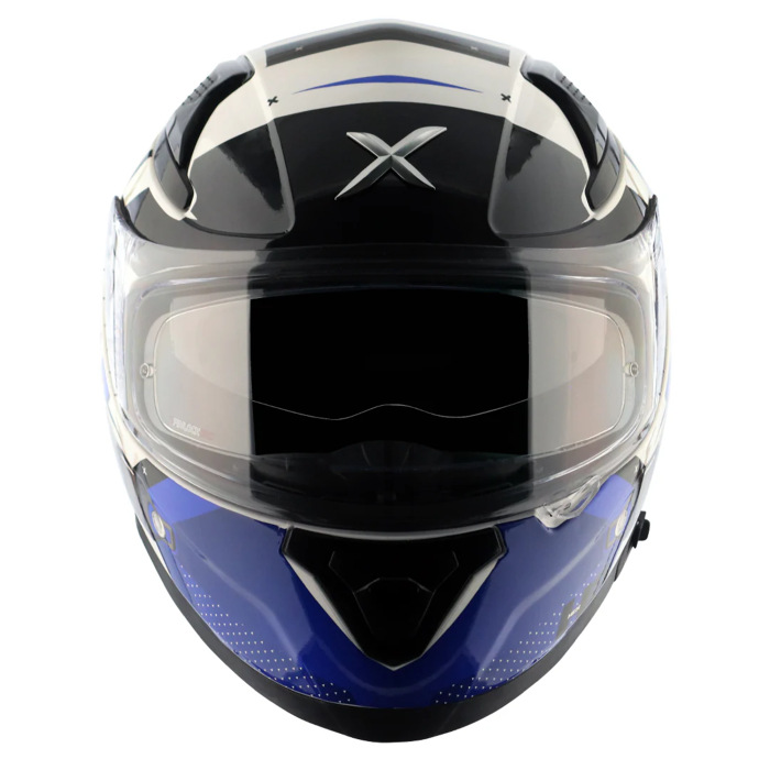 Axor Apex Full Face Helmet - Hex-2 White Blue Gloss £124.99