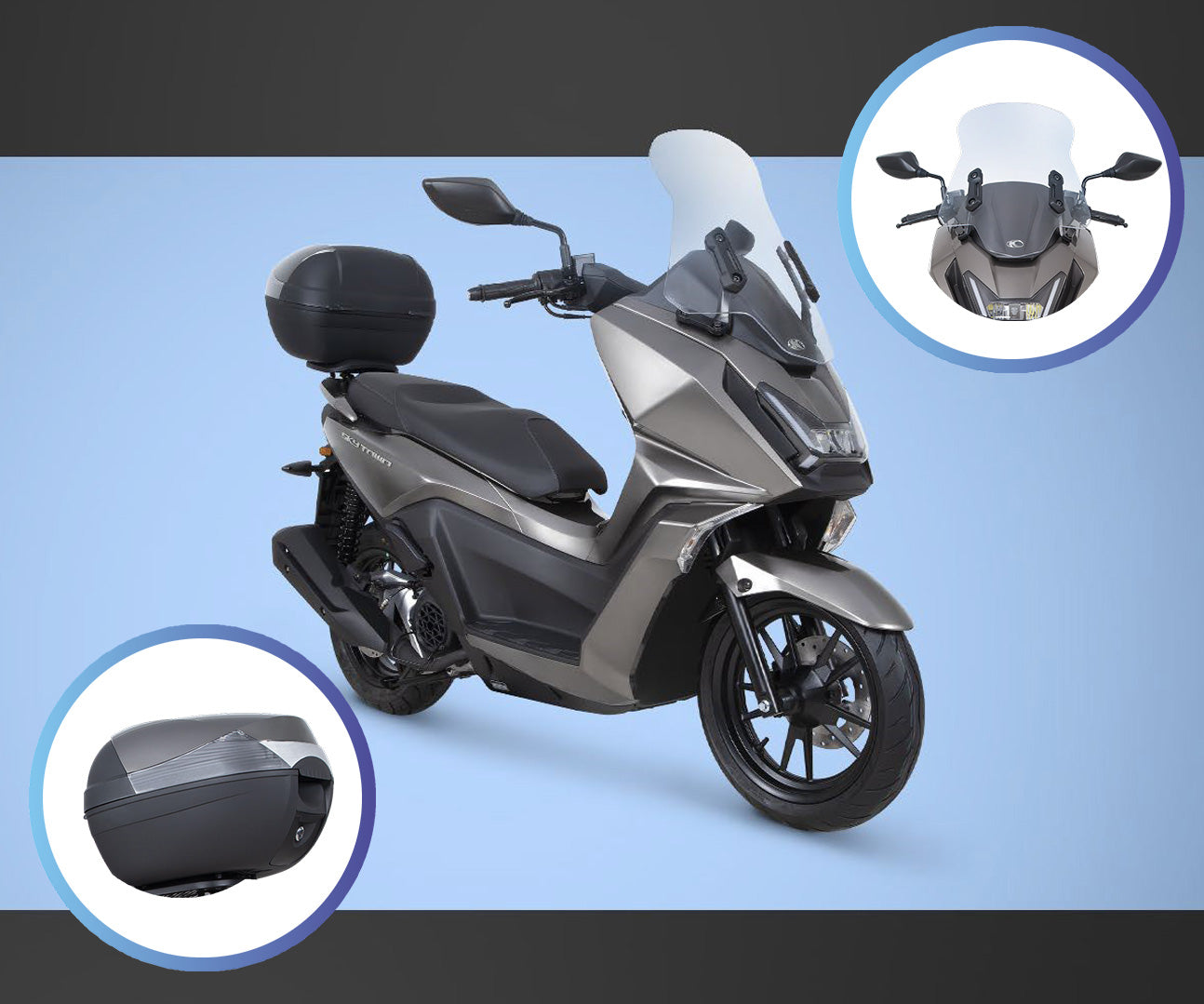 Kymco Sky Town 125 - Silver - £2854+OTR