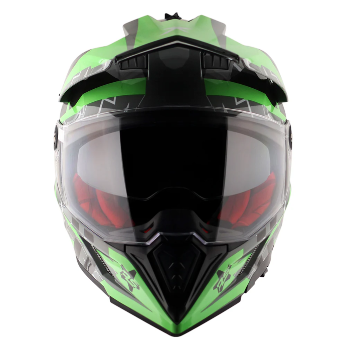 Axor X-Cross Adventure Helmet - Flash Cool Grey/Green Gloss £139.99