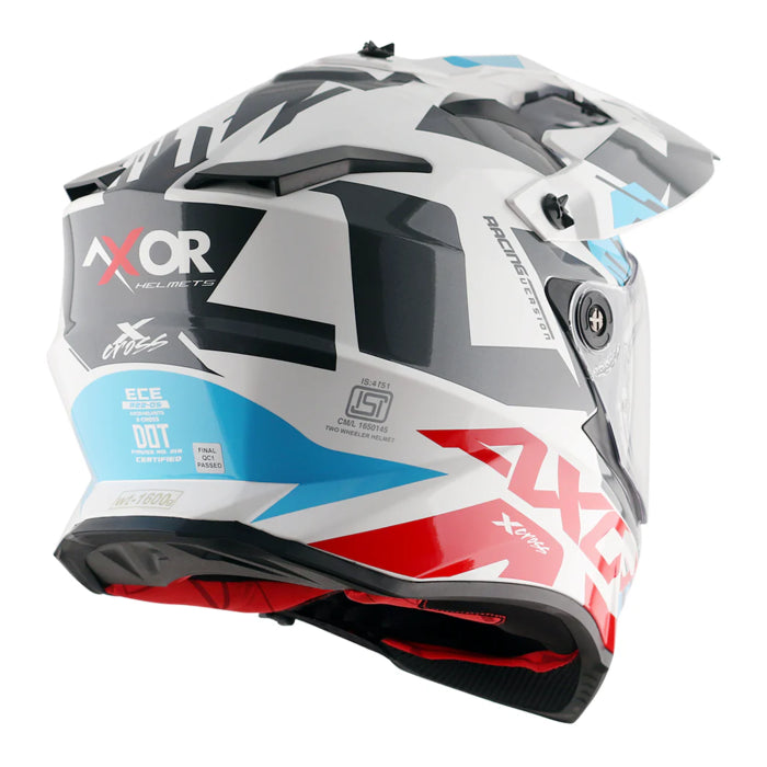 Axor X-Cross Adventure Helmet - White/Red Gloss £139.99