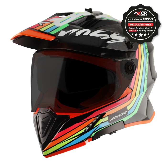 Axor X-Cross Adventure Helmet - Black/Grey Gloss £139.99