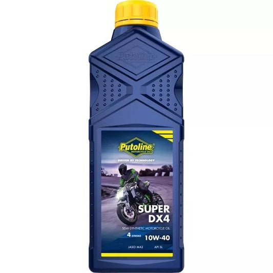 Putoline Super DX4 10W/40 Semi Synthetic Motorcycle Motorbike Oil 1L