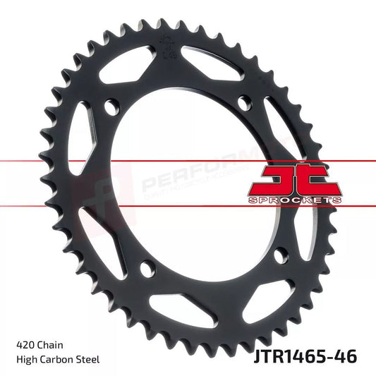 JT 420 Pitch Steel Rear Sprocket 46T